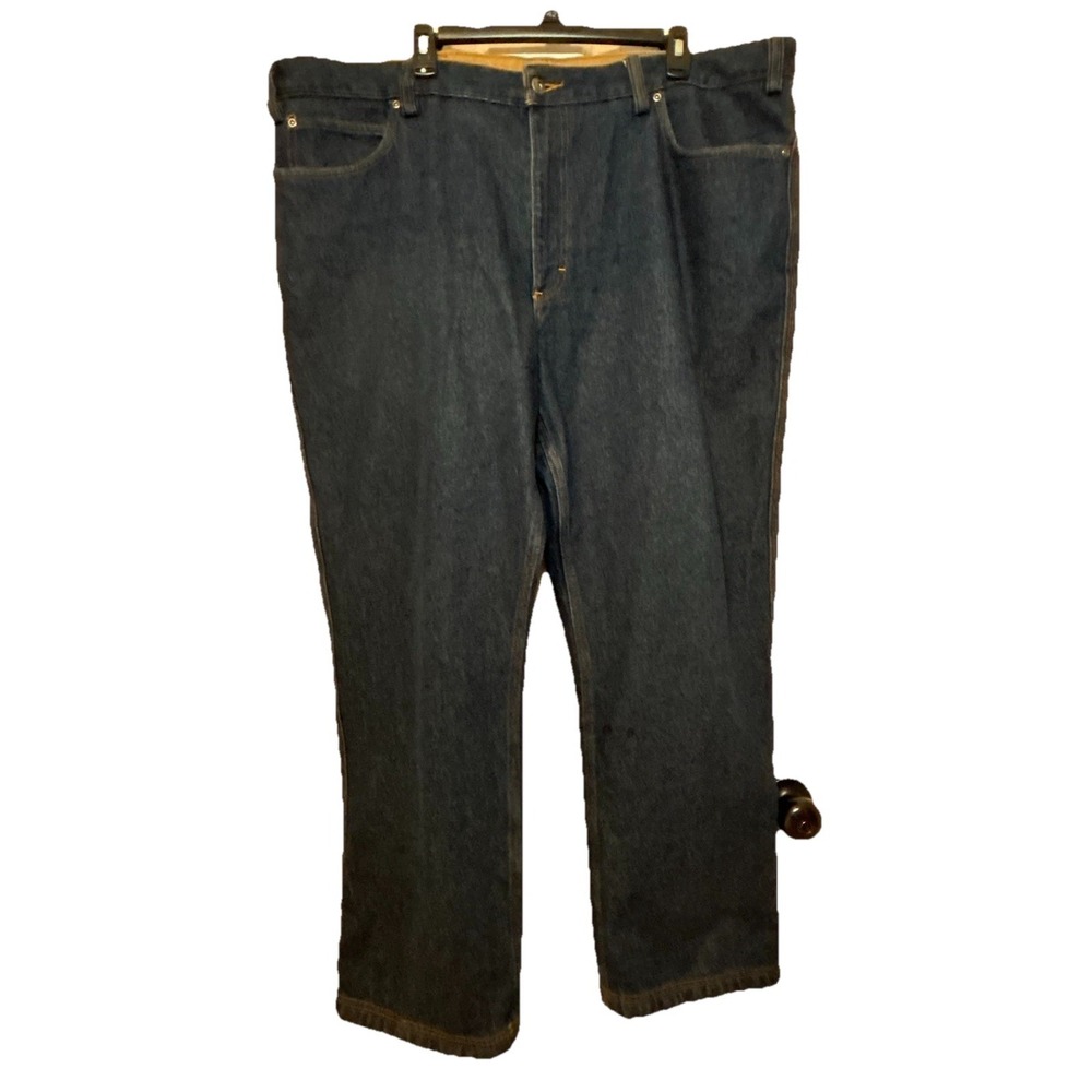 Duluth Trading Co Mens 44x30 Relaxed Fit Blue Denim‎ Jeans Dark Wash
